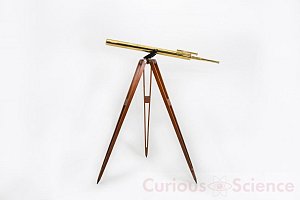 Telescope on mahogany tripod stand